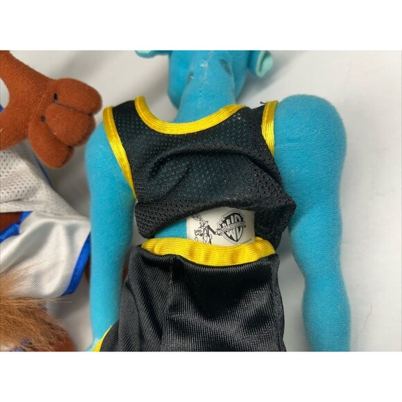 Lot of 2 McDonalds Space Jam Plush 1996 8” Taz & 12” Blanko Toys Basketball - Picture 10 of 11